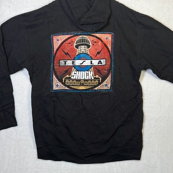 Tesla shock‎ album cover zip hoodie- New- Men XL - Picture 1 of 5